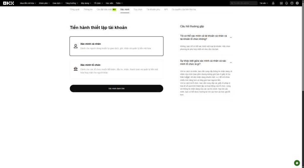 Xác minh danh tính (KYC)